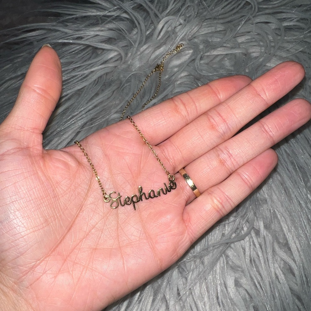 Stainless steel name necklace